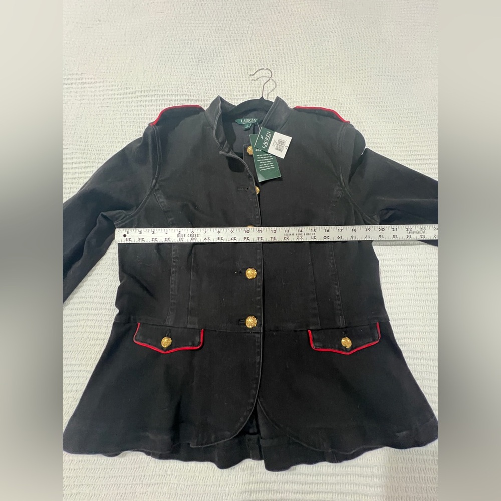 Vintage Ralph Lauren Black Blazer with Gold Buttons - Picture 9 of 10